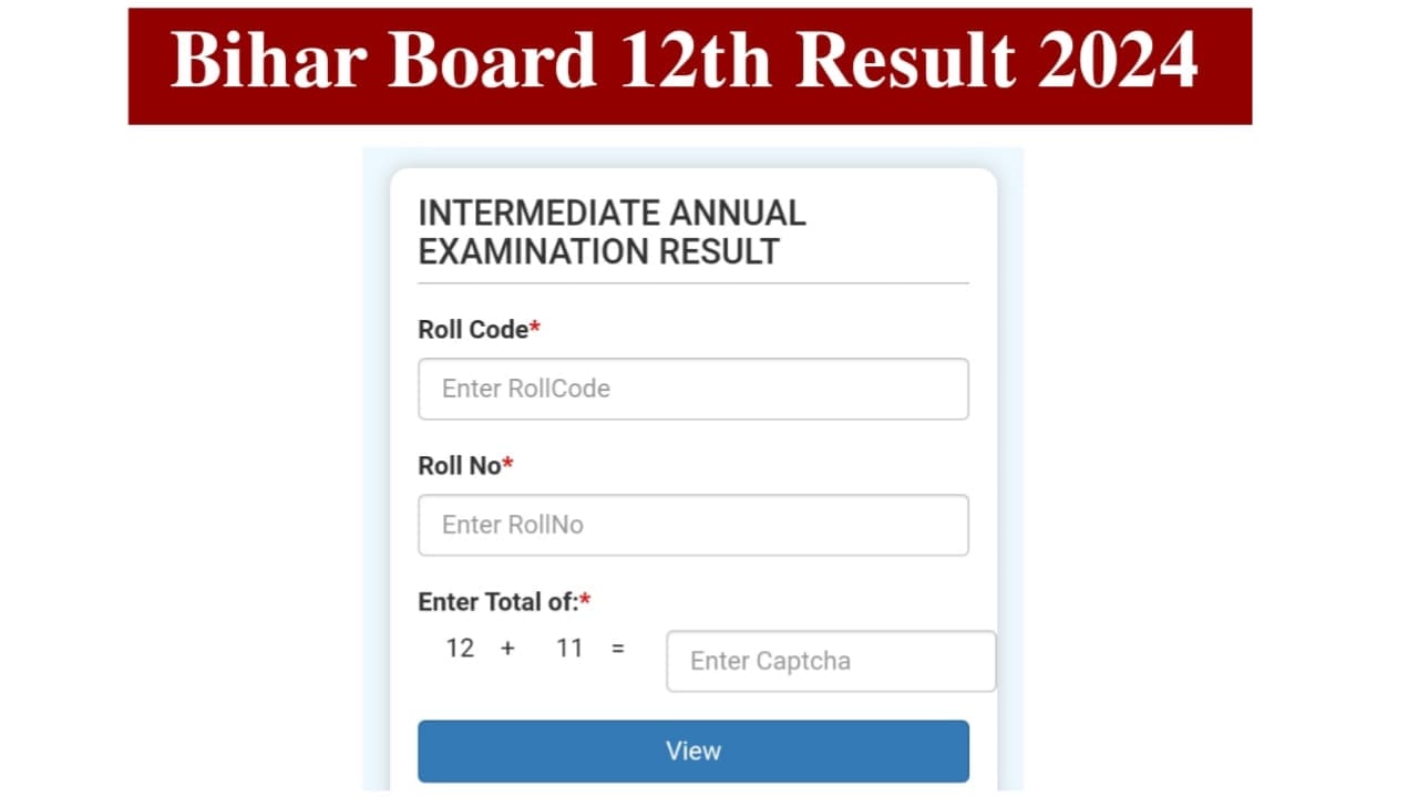 Bihar Board 12th Result 2024 Check
